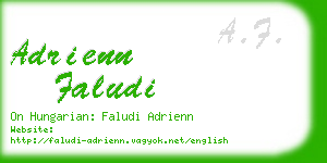 adrienn faludi business card